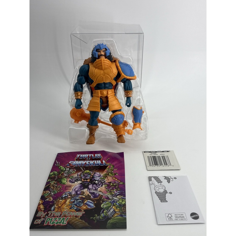 Mattel MOTU Turtles Grayskull Man-At-Arms Origins TMNT Figure Loose Comic